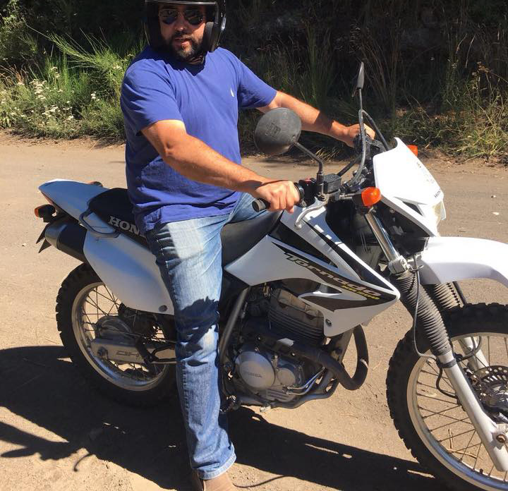La moto Honda Tornado 250 CC que fuera robada de la casa del diputado.