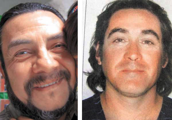 Los dos activistas mapuches que son buscados por la justicia argentina por el brutal asesinato.