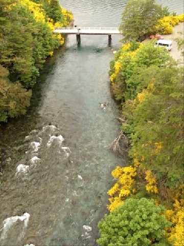 El puente Correntoso, desde las alturas